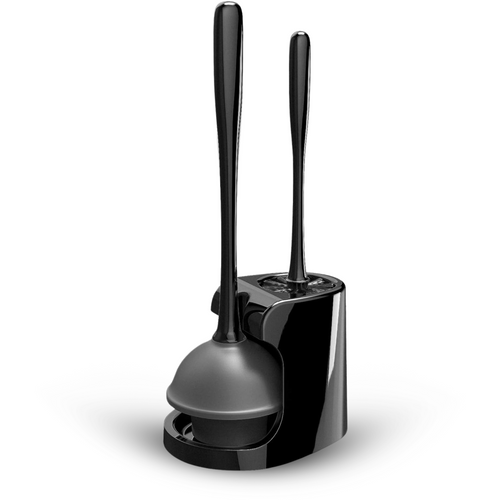 2-in-1 Toiletborstel & Ontstopper Zwart