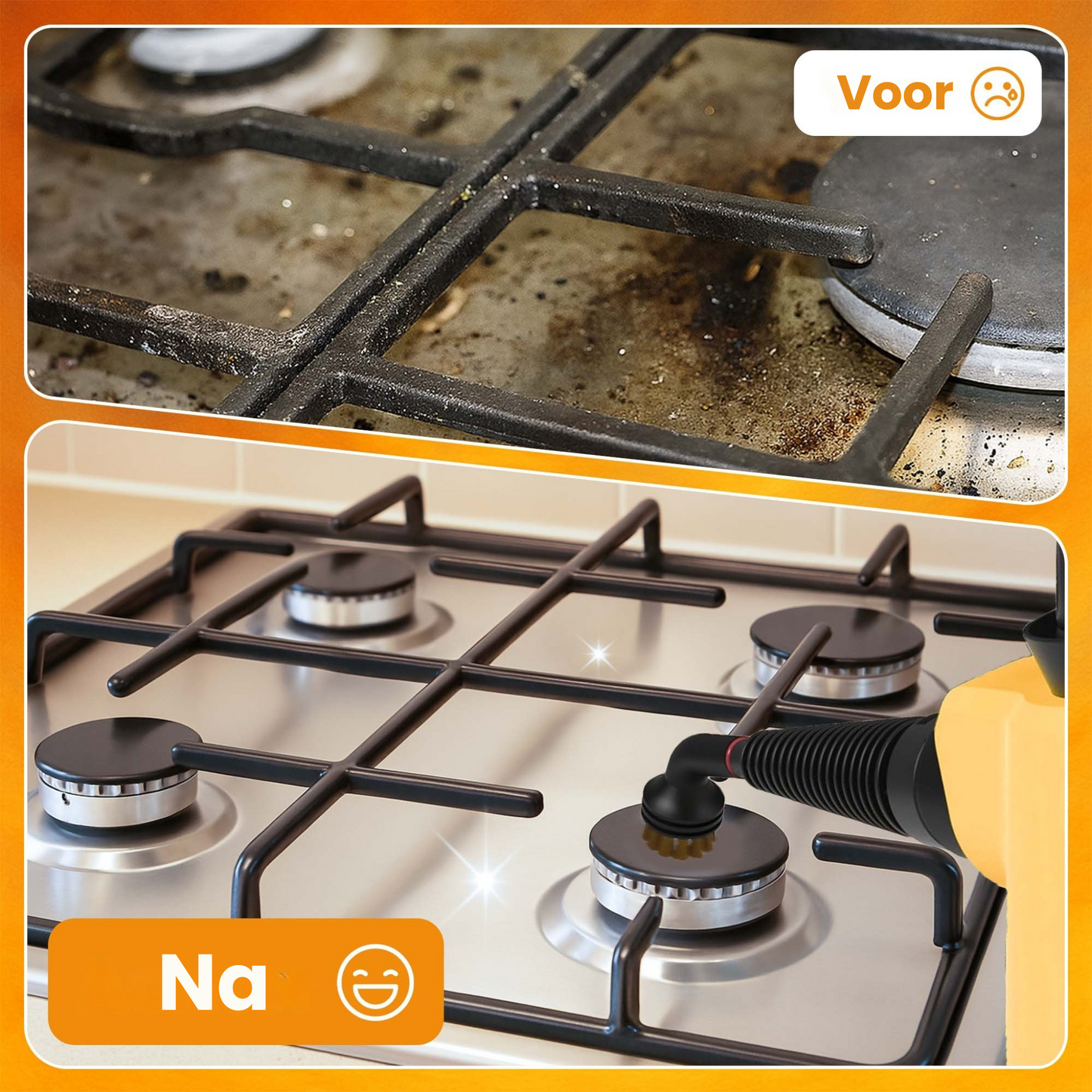 Purify Prime HSR-2200 - 12 Delige Stoomreiniger - Vlekkenreiniger, 4 meter Kabellengte